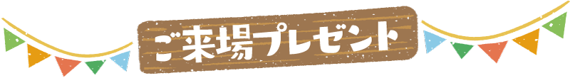 ご来場プレゼント