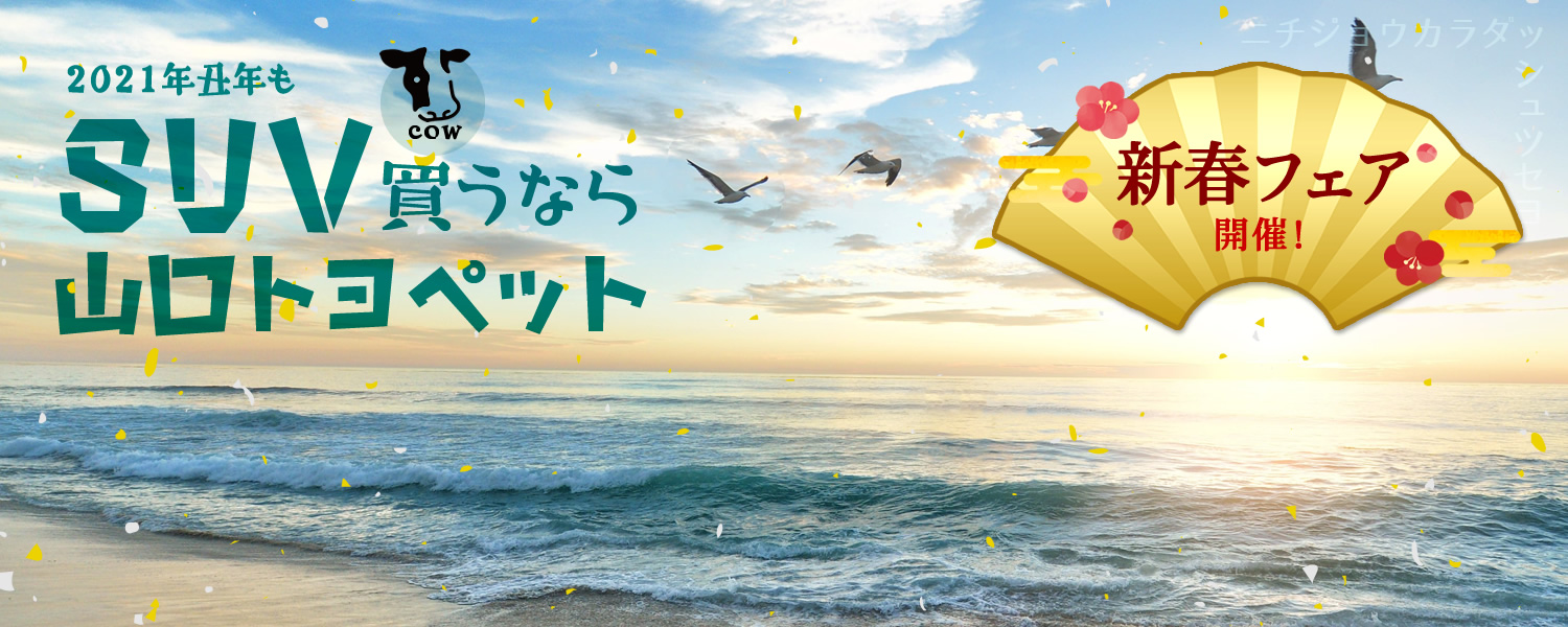 新春フェア開催!SUV買うなら山口トヨペット