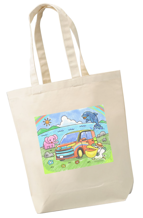 オリジナルぬりえトートバッグ